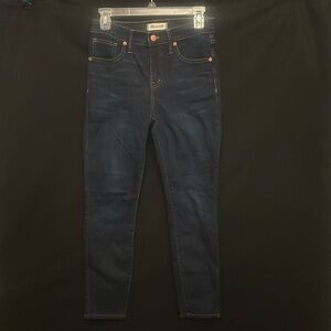Madewell Dark Wash 9” High Rise Skinny Jean Size 26